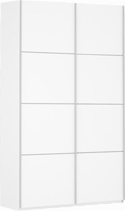 Шкаф 2-дверный Прайм (ДСП/ДСП) 1600x570x2300, белый снег в Магадане - предосмотр