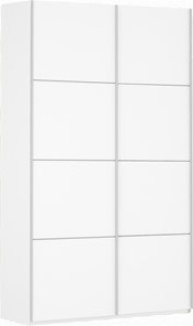 Шкаф 2-х створчатый Прайм (ДСП/ДСП) 1200x570x2300, белый снег в Магадане - предосмотр