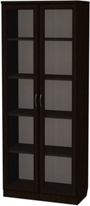 Шкаф со стеклянными дверцами 218, цвет Венге в Магадане - предосмотр