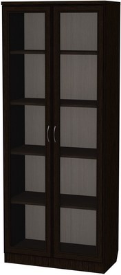 Шкаф со стеклянными дверцами 218, цвет Венге в Магадане - изображение