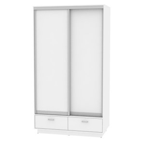 Шкаф 2-дверный Весенний HK7, 2155х1200х600 (D3D3), Белый в Магадане - предосмотр