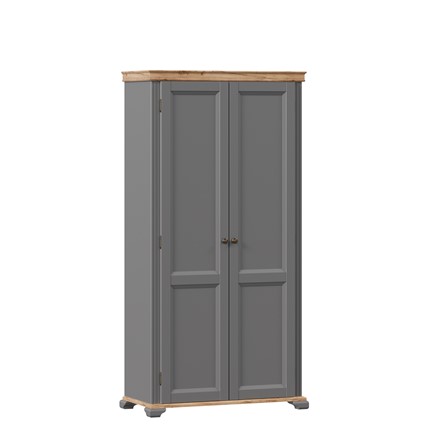 Шкаф двухстворчатый в гостинную Амели (Оникс серый) ЛД 642.880 в Магадане - изображение