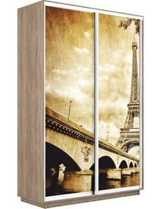 Шкаф 2-дверный Экспресс 1200x450x2200, Париж/дуб сонома в Магадане - предосмотр