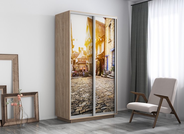 Шкаф 2-дверный Экспресс 1200x600x2200, Улица/дуб сонома в Магадане - изображение 3