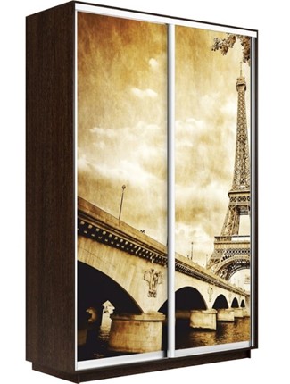 Шкаф 2-створчатый Экспресс 1400x600x2400, Париж/венге в Магадане - изображение