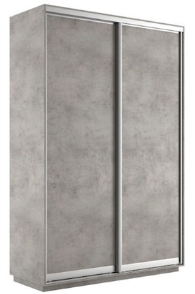 Шкаф 2-х дверный Экспресс (ДСП) 1200х450х2200, бетон в Магадане - изображение