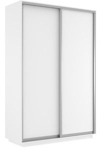 Шкаф 2-х дверный Экспресс (ДСП) 1400х600х2200, белый снег в Магадане - предосмотр