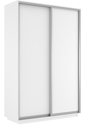 Шкаф 2-х дверный Экспресс (ДСП) 1400х600х2200, белый снег в Магадане - изображение
