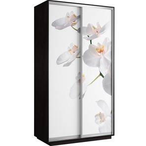Шкаф 2-створчатый Хит 1200x600x2200, белая орхидея, венге в Магадане - предосмотр