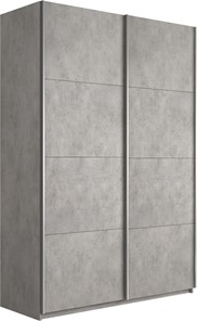 Шкаф двухдверный Прайм (ДСП/ДСП) 1400x570x2300, бетон в Магадане - предосмотр