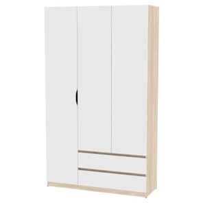 Шкаф 3-х дверный Мальта H216, ДСС-Белый в Магадане - предосмотр