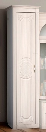Распашной шкаф Венеция, ясень анкор светлый/сандал белый матовый в Магадане - изображение