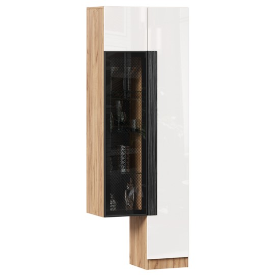 Шкаф с витриной Кельн, 674020, белый/дуб золотой в Магадане - изображение 4