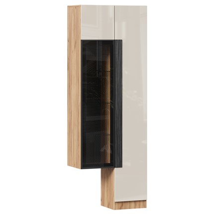 Шкаф с витриной Кельн, 674020, дуб золотой/кашемир в Магадане - изображение