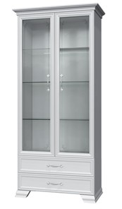 Шкаф-витрина Грация ШР-2, белый, 2 стекла в Магадане