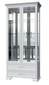 Шкаф-витрина Грация ШР-2, белый, 4 стекла в Магадане