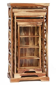 Шкафы для книг Бомбей - 0761A (набор 3 шт.) палисандр, натуральный (natural) арт.10047 в Магадане