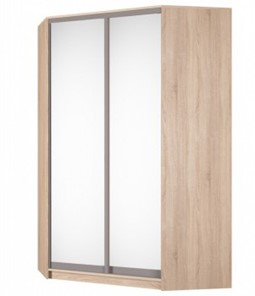 Угловой шкаф Аларти (YA-230х1400(602) (4) Вар. 3; двери D5+D5), с зеркалом в Магадане - предосмотр