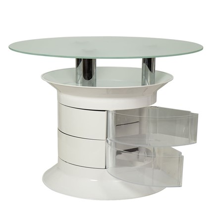 Стеклянный столик Benito white plus в Магадане - изображение