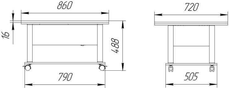 Складной стол-трансформер Дебют-3, венге темный/хром в Магадане - изображение 1
