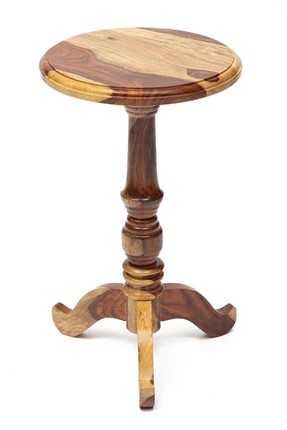 Столик кофейный Бомбей - 0237 палисандр, 35*35*60, натуральный (natural) арт.10046 в Магадане - изображение