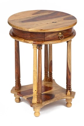 Стол кофейный Бомбей - 1149  палисандр, 45*45*60, натуральный (natural) арт.10049 в Магадане - изображение