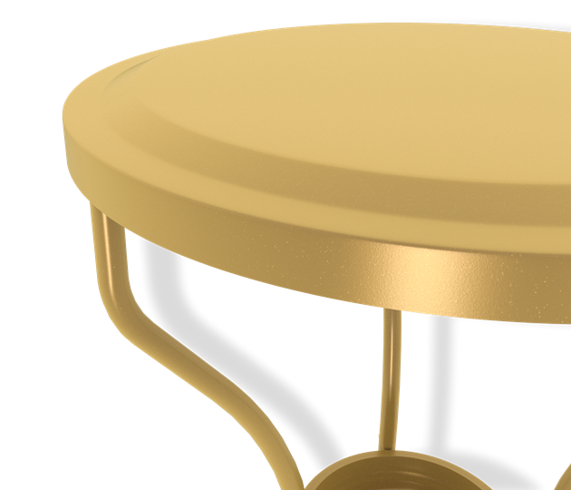 Стол круглый журнальный SHT-CT10 (золото) в Магадане - изображение 2