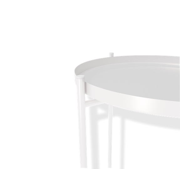 Круглый столик SHT-CT8 (белый муар) в Магадане - изображение 2