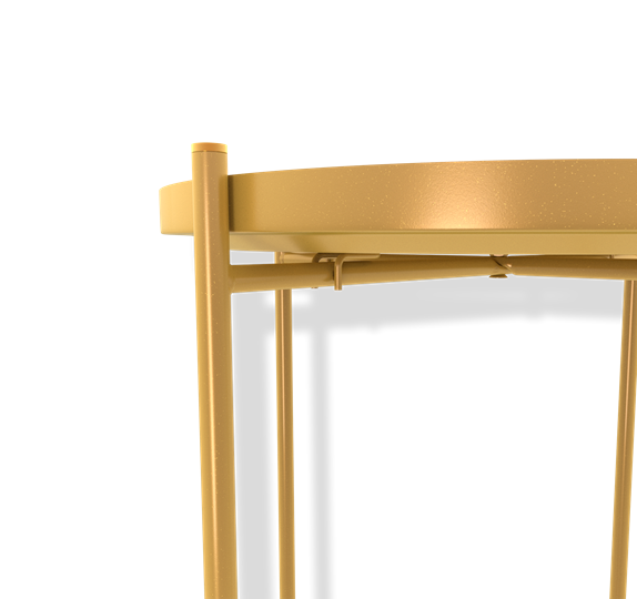 Стол круглый журнальный SHT-CT8 (золото) в Магадане - изображение 2