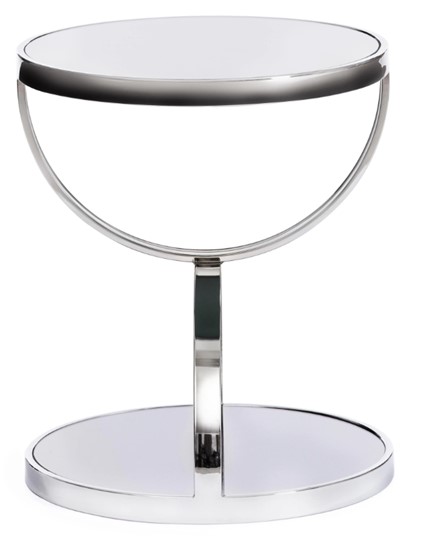 Кофейный столик GROTTO (mod. 9157) металл/дымчатое стекло, 42х42х50, хром в Магадане - изображение 1