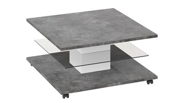 Квадратный столик Diamond тип 1 (Белый/Ателье темный глянец) в Магадане - предосмотр 1
