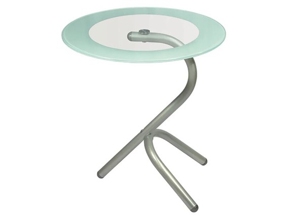 Стеклянный столик Дуэт 5 (металлик-прозрачное) в Магадане - изображение