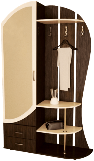 Прихожая Рада с зеркалом (Венге/Дуб млечный) в Магадане - изображение 2
