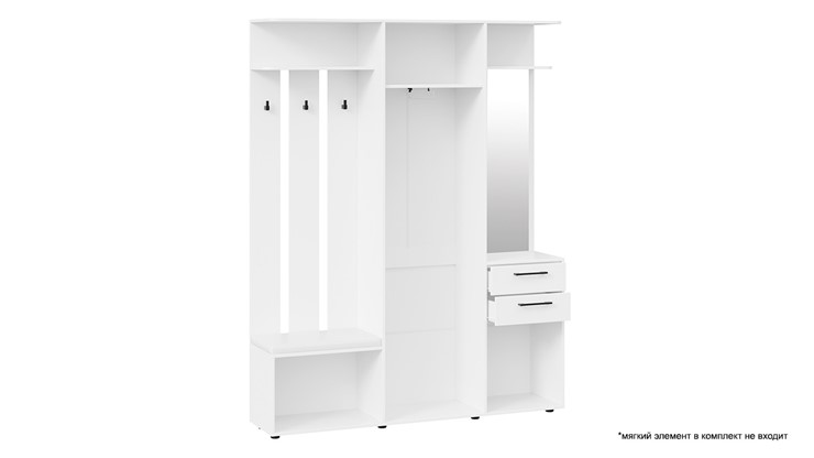 Набор мебели для прихожей Витра тип 2 (Белый ясень) в Магадане - изображение 3