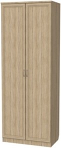 Шкаф 2-х дверный 100 со штангой, цвет Дуб Сонома в Магадане - предосмотр