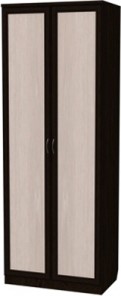 Шкаф 2-х створчатый 100 со штангой, цвет Венге в Магадане - предосмотр