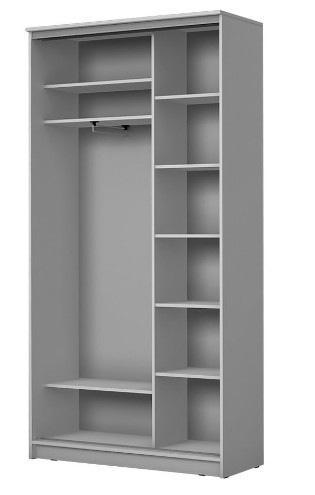 Шкаф 2-х створчатый "Лист малый" ХИТ 22-4-12-66-18 Белый в Магадане - изображение 1