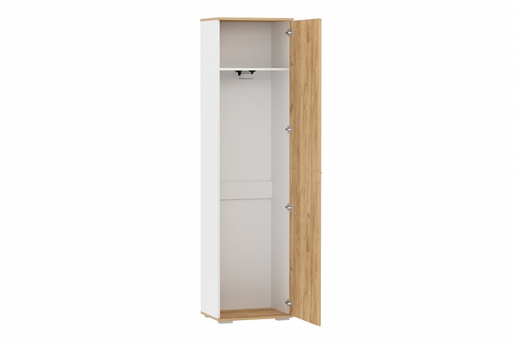 Шкаф для одежды НМ 013.40 Санти, Белый Фасадный/Дуб Крафт Золотой в Магадане - изображение 1