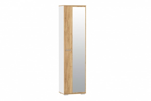 Шкаф для одежды НМ 013.40 Санти, Белый Фасадный/Дуб Крафт Золотой в Магадане - изображение
