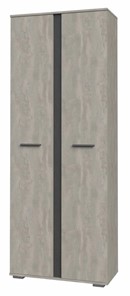Шкаф двухстворчатый Астрид ШР-2 (Бетонный камень/Металл Бруклин) в Магадане - предосмотр