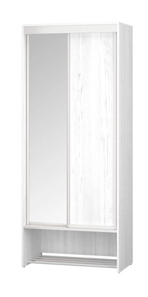 Шкаф 2-х створчатый Ольга-Милк 10 с зеркалом в Магадане - изображение