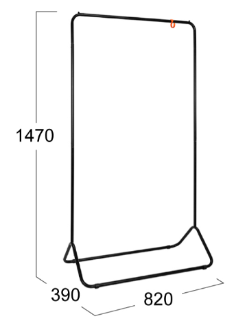 Вешалка для одежды Радуга 3-ВНП 391 Черный в Магадане - изображение 1