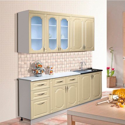 Кухонный гарнитур Классика 2000, цвет Дуб беленый в Магадане - изображение