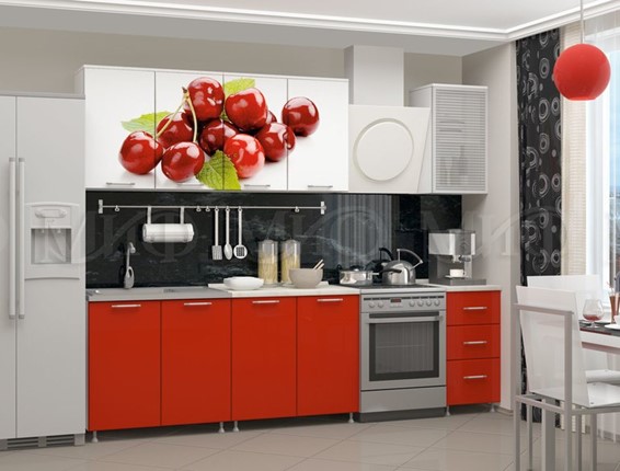 Кухонный гарнитур фотопечать Вишня 1,8 в Магадане - изображение