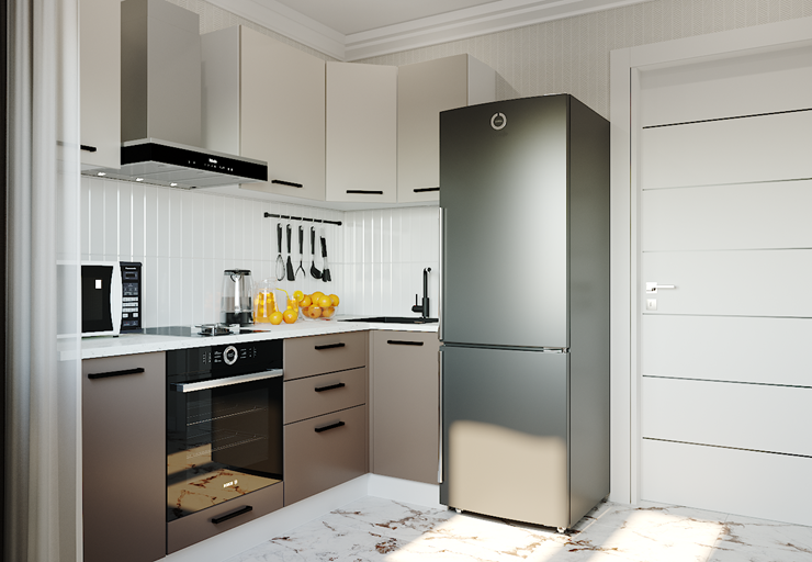 Кухонный угловой гарнитур Латте-2200х1000 в Магадане - изображение