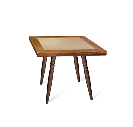 Стол кухонный SHT-TU15 (4 шт.)/ТT7 60/60 (медный металлик/брашированный коричневый/песочный) в Магадане - изображение