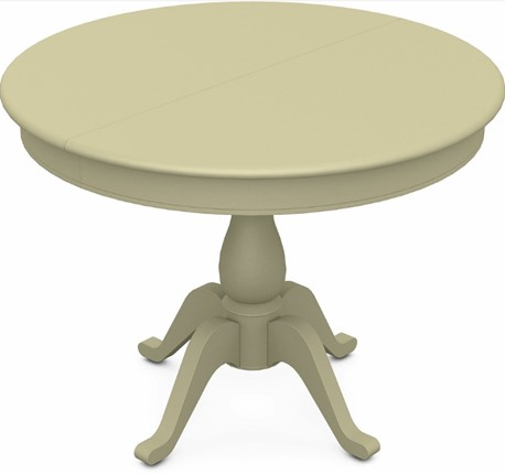 Кухонный раздвижной стол Фабрицио-1 исп. Круг 1000, Тон 10 (Морилка/Эмаль) в Магадане - изображение