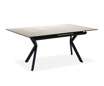 Кухонный стол раскладной Бордо 3CX 180х95 (Oxide Avorio/Графит) в Магадане - предосмотр