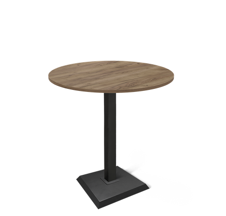 Барный стол SHT-TU5-BS2/H110 / SHT-TT 90 ЛДСП (дуб галифакс табак/черный) в Магадане - изображение