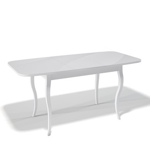 Раздвижной стол Kenner 1200C (Венге/Стекло белое сатин) в Магадане - предосмотр 1